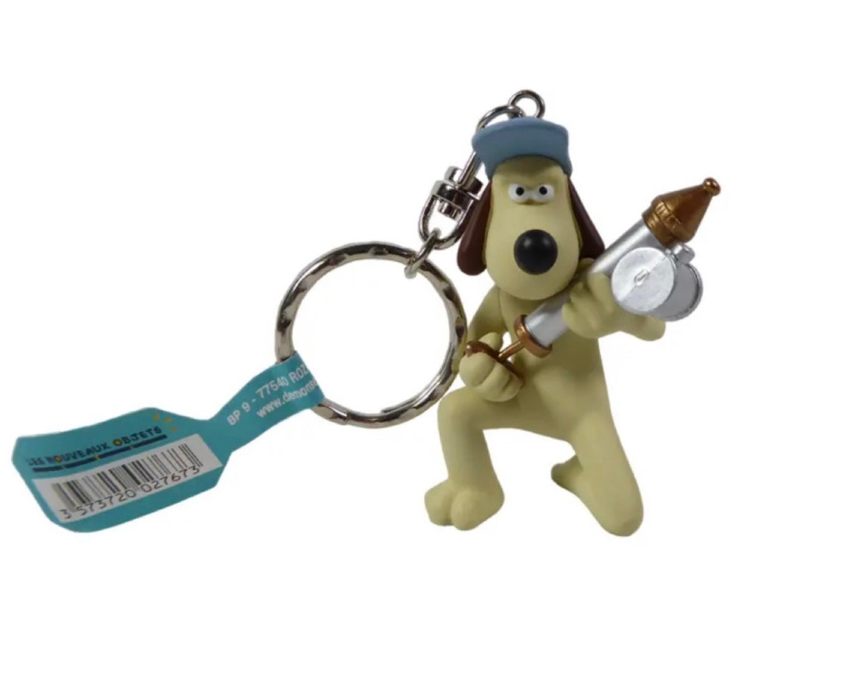 Wallace and Gromit movie keychain (bazooka)